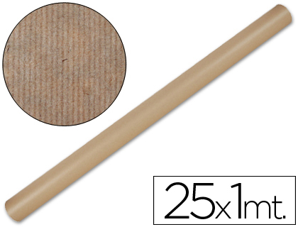 Papel Kraft Rolo Castanho 1Mt X 25Mt.65 Gr/M2
