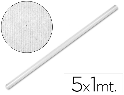 Papel Kraft Rolo Branco 1Mt X 5Mt.65 Gr/M2
