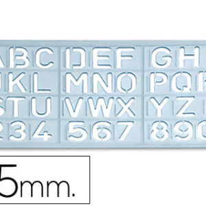 Escantilhao Letras e Numeros 15 mm