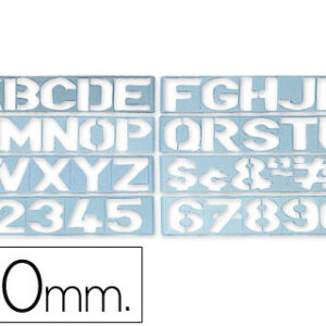 Escantilhao Letras e Numeros 50 mm
