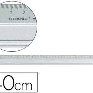 Regua Q-Connect Metalica Alumínio 40 cm