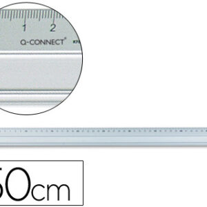 Regua Q-Connect Metalica Alum?nio 50 cm