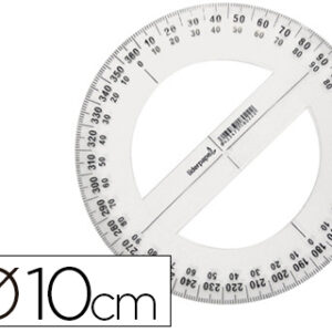Transferidor de Plastico Diametro 10 cm