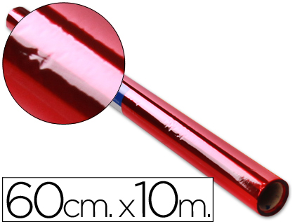 Papel Celofane 60 cm X 10 Mt. 30 Gr/M2. Vermelho