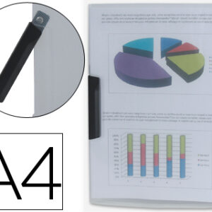 Bolsa Dossier c/ Clip Lateral, Din A4 Cristal