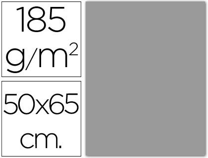 Cartolina Guarro 185 Gr 50X65 cm Cinza Claro