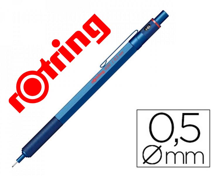 Lapiseira Rotring 600 Corpo Azul 0,5mm