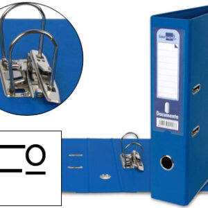 Pasta de Arquivo de Alavanca Folio Forrado PVC c/ Rado Lombada 75mm Azul