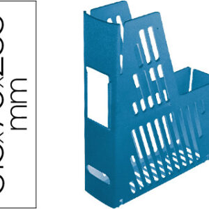 Porta Revistas Archivo 2000 de Plastico, c/ Identificacao, Azul