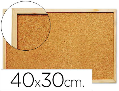Quadro Q-Connect de Cortica c/ Caixilho em Madeira, 300 X 400 mm