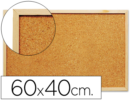 Quadro Q-Connect de Cortica c/ Caixilho em Madeira 400 x 600 mm