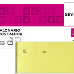Blocos de Taloes 6/4 Amarelo