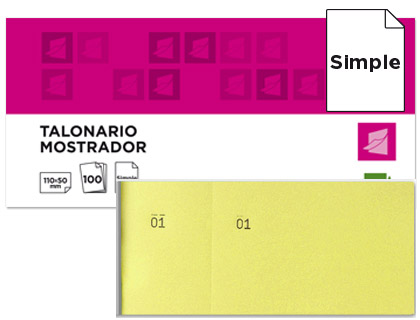 Blocos de Taloes 6/4 Amarelo