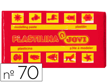 Plasticina Jovi 70 Pequena 50 Gr Vermelho