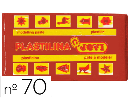 Plasticina Jovi 70 Pequena 50 Gr Castanho