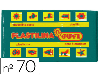 Plasticina Jovi 70 Pequena 50 Gr Verde Escuro
