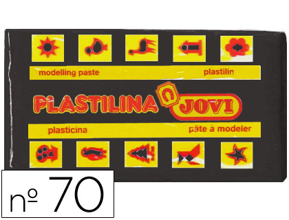 Plasticina Jovi 70 Pequena 50 Gr Preto