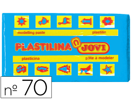 Plasticina Jovi 70 Pequena 50 Gr Azul Claro