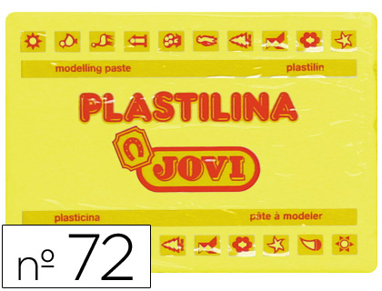 Plasticina Jovi 72 Grande 350 Gr Amarela Claro
