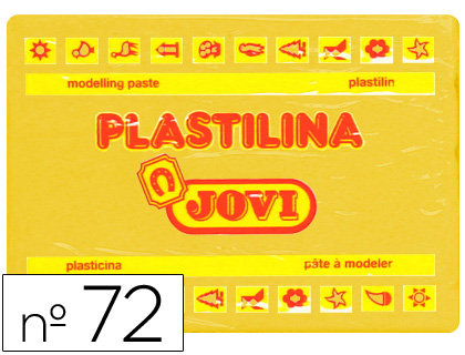 Plasticina Jovi 72 Grande 350 Gr Amarela Escuro