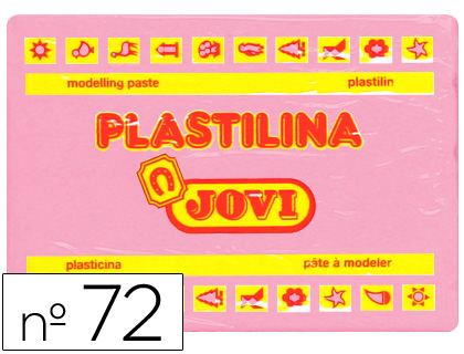 Plasticina Jovi 72 Grande 350 Gr Rosa