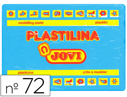 Plasticina Jovi 72 Grande 350 Gr Azul Claro