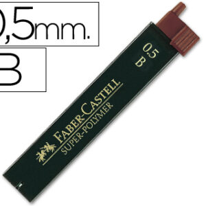 Minas Faber-Castell Grafite 9065 0,5mm B Tubo 12 Minas