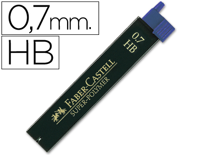 Minas Faber-Castell Grafite 9067 0,7 mm Hb Tubo de 12 Minas