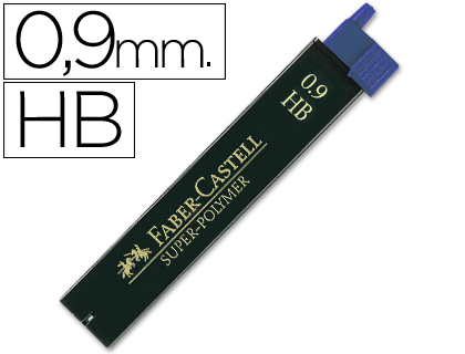 Minas Faber-Castell Grafite 9069 0,9mm Hb Tubo de 12 Minas