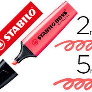 Marcador Fluorescente Stabilo Boss 70 Vermelho