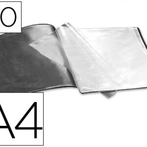 Capa Catalogo Din A4 c/ 40 Bolsas Preto