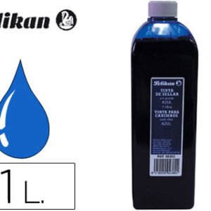 Tinta p/ Almofada Pelikan, Frasco 1L - Azul