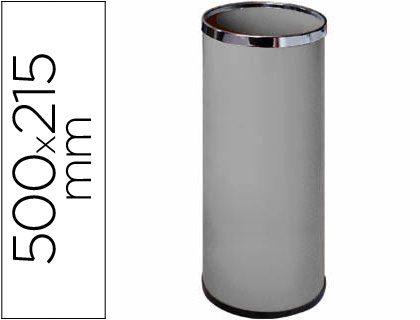 Porta Guarda Chuva Sie Metalico 301 Cinza Medida 50X21,5 cm Aros Cromados