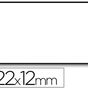 Rolo de 1500x Etiquetas Adesivas Meto Onduladas 22x12mm Lisa Removivel