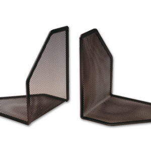 Apoia Livros Q-Connect Metalico Conjunto de 2 Suportes de Rede Cor Preto 170 X 140 X 135 mm