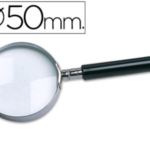 Lupa Cristal, Aro Metalico - 50 mm