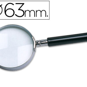 Lupa Cristal, Aro Metalico - 63 mm
