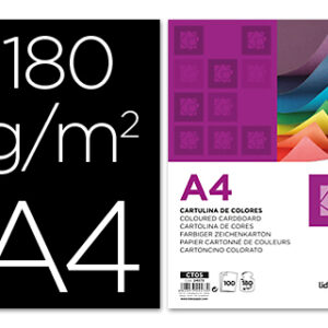 Cartolina 180 Gr A4 100 Folhas Pretas