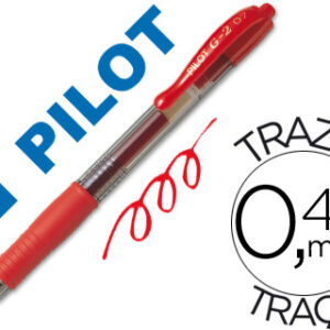 Caneta Pilot G-2 Vermelho Tinta Gel -Retratil -Com Grip