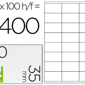 Etiquetas Adesivas Q-Connect Din A4 70 X 35 mm