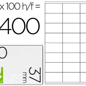 Etiquetas Adesivas Q-Connect Din A4 70 X 37 mm