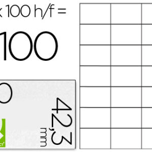 Etiquetas Adesivas Q-Connect Din A4 70 X 42,3 mm
