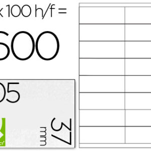 Etiquetas Adesivas Q-Connect Din A4 105 X 37 mm