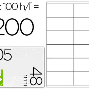 Etiquetas Adesivas Q-Connect Din A4 105 X 48 mm