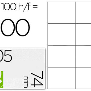 Etiquetas Adesivas Q-Connect Din A4 105 X 74 mm