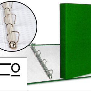 Capa Paper Coat 4 Aneis 25mm Forro PVC Folio Verde