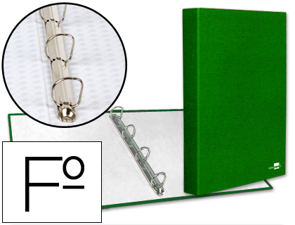 Capa Paper Coat 4 Aneis 25mm Forro PVC Folio Verde