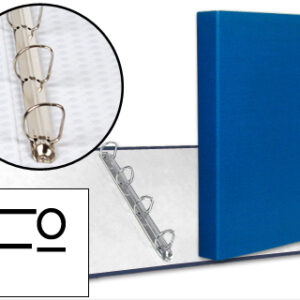 Capa Paper Coat 4 Aneis 25mm Forro PVC Folio Azul
