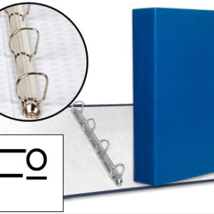 Capa Paper Coat 4 Aneis 40mm Forro PVC Folio Azul