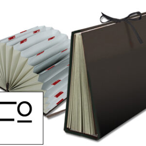 Capa c/ Fole A-Z Cartão Forrado Folio Preto